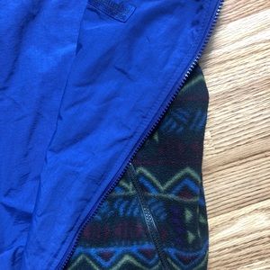 Vintage Columbia Mens Aztec Fleece Reversible Vest